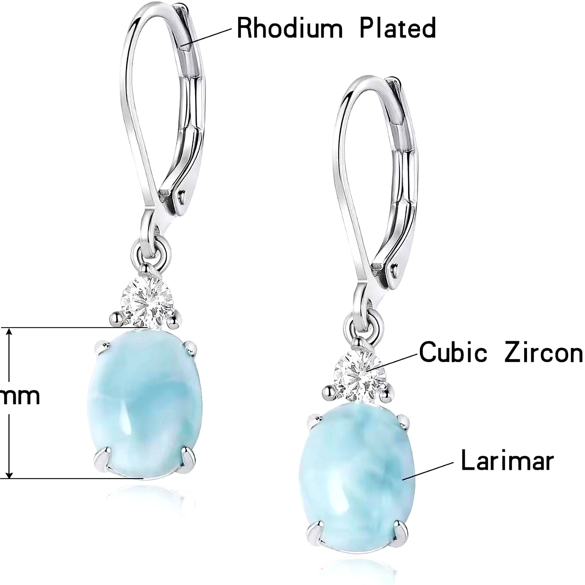 Larimar Earrings